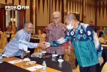 Wabup Inhil Syamsudin Uti saat menghadiri rakor