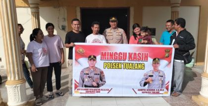 Polsek Tualang Gelar “Minggu Kasih” di GKPI Perawang, Teguhkan Komitmen Jaga Kamtibmas Rumah Ibadah