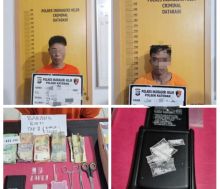 Dua pelaku penyalahgunaan narkotika di Inhil yang ditangkap Polisi