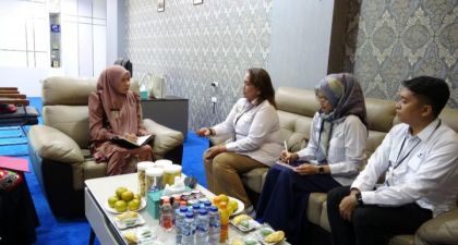 Saat Wabup Inhil, Yuliantini menerima audiensi BPOM