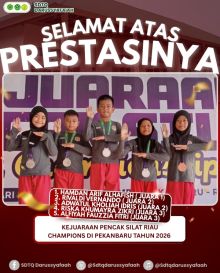 Siswa SDTQ Darussyafaah Siak Raih 5 Medali di Kejuaraan Pencak Silat Riau Champions 4