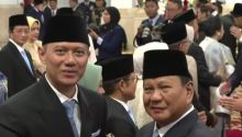 Menteri Koordinator Bidang Infrastruktur dan Pembangunan Kewilayahan Agus Harimurti Yudhoyono (AHY) dan Presiden Prabowo Subianto. Sumber: detik.com