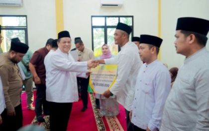 Safari Ramadhan dikecamatan Pinggir, Pemkab Bengkalis Sambut Kunjungan Plt Gubernur Riau