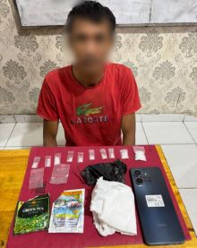 Bandar Sabu 4,69 Gram Diciduk di Suak Lanjut Siak