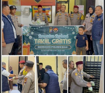 Berbagi di Balik Jeruji, Wujud Empati Polres Siak di Bulan Suci
