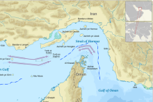 Ilustrasi Selat Hormuz. Sumber: kompas.com
