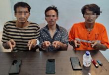 Polsek Pinggir Amankan Tiga Pelaku Penyalahgunaan Narkoba