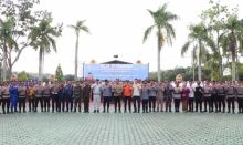 Kodim 0322/Siak Ikuti Apel Gelar Pasukan Operasi Ketupat Lancang Kuning 2026