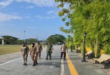 Pos Terpadu Istana Siak Siaga, Polisi Lakukan Patroli dan Pengaturan Lalu Lintas