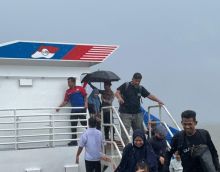 Arus Penumpang Meningkat, Polres Siak Siaga di Pelabuhan Tanjung Buton