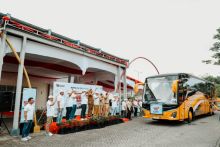PTPN IV PalmCo Berangkatkan 520 Pemudik Gratis dari Pekanbaru