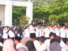 Hari Pertama Kerja, ASN Siak Diminta “Survive” di Tengah Pemangkasan Anggaran