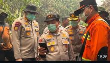 Kapolda Riau Cek Langsung Karhutla di Bengkalis