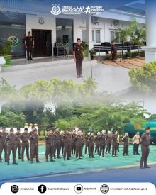 Kasubbagbin Kejari Siak Pimpin Apel, Soroti Kedisiplinan ASN