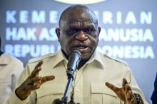 Menteri Hak Asasi Manusia Natalius Pigai. Sumber: kumparan.com