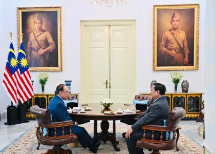 Presiden RI Prabowo Subianto dan PM Malaysia Anwar Ibrahim. Sumber: Internet