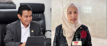 Anggota DPR RI Dapil Riau, Karmila Sari dan Hendry Munif