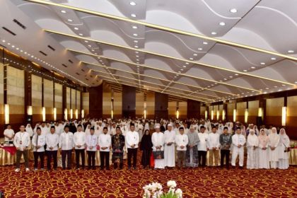 Peserta Praktik Manasik Haji yang digelar BRK Syariah