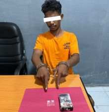 Bawa Sabu dalam Kotak Rokok, MS Warga Rupat Utara Ditangkap Polisi