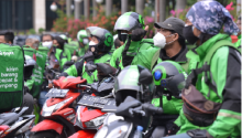 Pengemudi ojek online. Sumber: CNN Indonesia