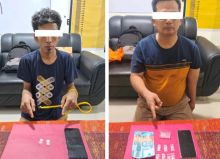 Dua Pria Pengedar Sabu Dibekuk Polsek Mandau