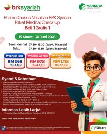  Program layanan kesehatan bagi nasabah BRK Syariah melalui kerja sama dengan Mahkota Medical Centre Malaysia