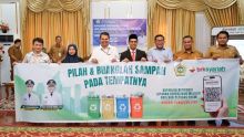 Launching dan sosialisasi pembayaran retribusi pelayanan kebersihan (persampahan) melalui QRIS BRK Syariah