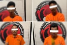 Empat Pelaku Narkoba di Wilayah Bantan Diringkus Polisi