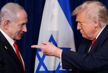 Presiden AS Donald Trump dan Presiden Israel Benjamin Netanyahu. Sumber: Reuters