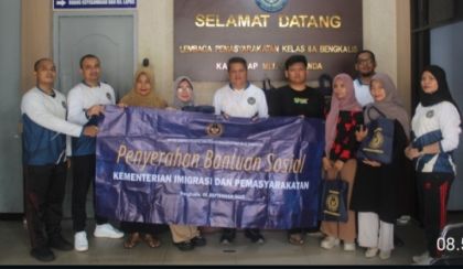 Wujud Kepedulian dan Kehadiran Negara Lapas Bengkalis Salurkan Bansos