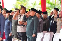 Kapolres Siak Bersama Forkopimda Ikuti Upacara Hari Lahir Pancasila di Kantor Bupati