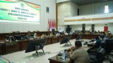 DPRD Kabupaten Indragiri Hilir (Inhil) menggelar rapat gabungan Komisi I, Komisi II, Komisi III, dan Komisi IV di ruang rapat DPRD Kabupaten Indragiri Hilir, Senin, 11 Mei 2026.