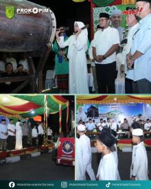 Wakil Bupati Indragiri Hilir (Inhil), Yuliantini secara resmi melepas peserta Pawai Takbir dalam rangka menyambut Hari Raya Idul Adha 1447 Hijriah.