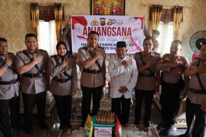 Jelang Hari Bhayangkara ke-80, Polres Siak Beri Penghormatan kepada Purnawirawan Polri