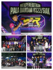 Dandim 0322/Siak Resmi Tutup Kejuaraan WR Drag Race dan Drag Bike IMI 2026 Perebutkan Piala Dandim