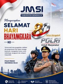 Dirgahayu Bhayangkara ke 80, JMSI Bengkalis Apresiasi Keberhasilan Kapolres dan Jajaran