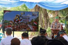 Kapolri Resmikan 80 Jembatan Merah Putih Presisi Tahap II, Kapolres Siak Laporkan Manfaat Jembatan Merempan Hulu
