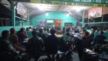 Kodim 0322/Siak Gelar Nobar Serentak Piala Dunia 2026, Pererat Kebersamaan TNI dan Masyarakat