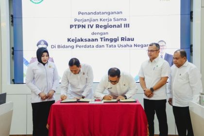 PTPN IV Regional III-Kejati Riau Perkuat Sinergi Kawal Transformasi Bisnis Berkelanjutan