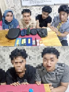 Enam Tersangka Jaringan Narkoba Dibekuk, Bandar dan Kurir Shabu di Siak Diringkus