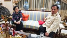 Presiden Prabowo Subianto dan Ketum PDIP Megawati Soekarnoputri. Sumber: tempo.co