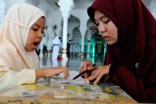 Ilustrasi belajar ngaji. Sumber: Internet