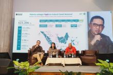 Direktur SDM dan Umum PTPN IV PalmCo Suhendri saat menjadi pembicara pada seminar Sawit Indonesia Expo 2026