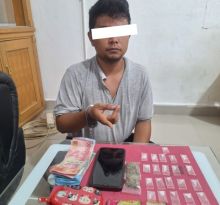 Polsek Mandau Ringkus I Bersama 21 Paket Sabu dan Ganja