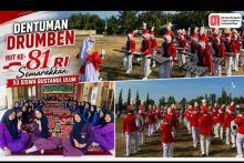 Dentuman Drumben 53 Siswa Bustanul Ulum Semarakkan HUT ke-81 RI