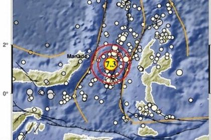 Ilistrasi peringatan gempa Maluku. Sumber: CNBC Indinesua