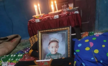 Mario Calviano Guru (2), balita asal Nagekeo, NTT yang meninggal dunia karena kedinginan. (Tangkapan Layar/Kumparan)