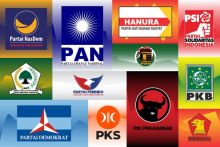 Bendera partai politik. Sumber: kompas.com