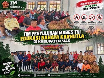 Mabes TNI Ajak Warga Mempura Cegah Karhutla Sejak Dini