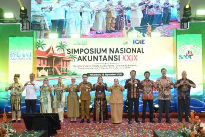 Pembukaan Simposium Nasional Akuntansi (SNA) XXIX Tahun 2026, bertempat di Gedung Student Center Universitas Riau